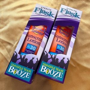 2 Smuggle your booze “tanning lotion bottles”